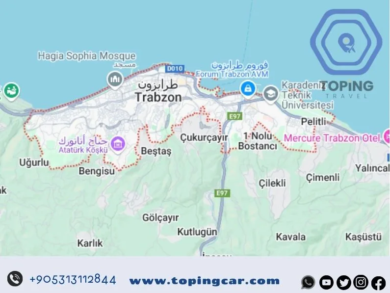 خريطة طرابزون